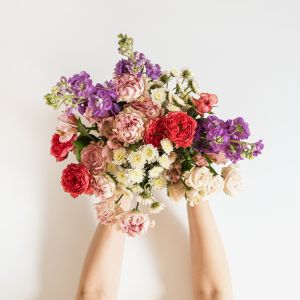 Pastel flower bouquet