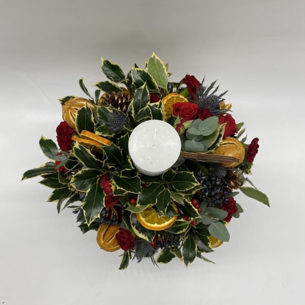 Festive Christmas Candle Arrangement - Image 3