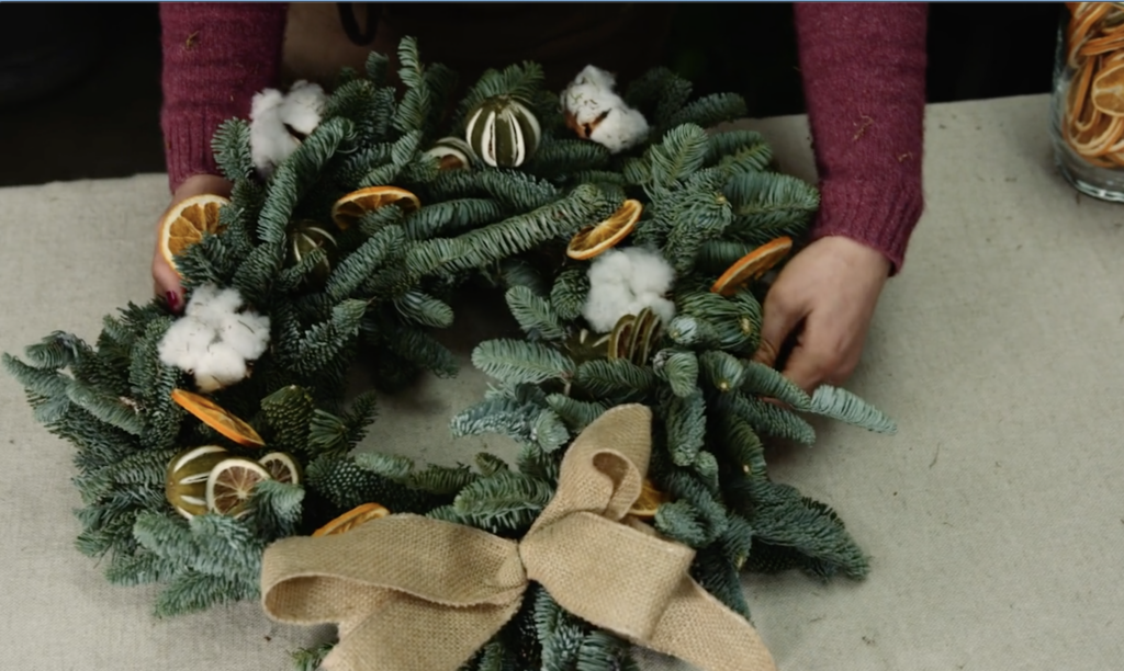 Christmas Wreath Making Class Brighton & Hove