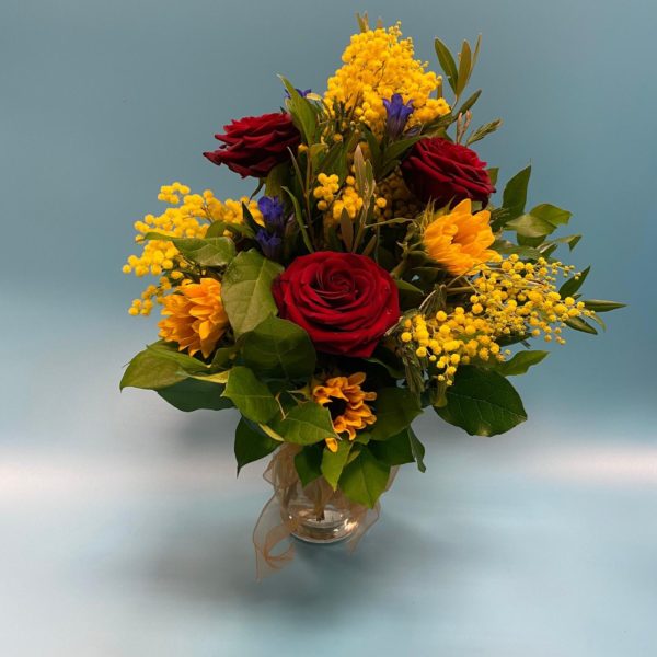 Bright and Colourful Mimosa Bouquet