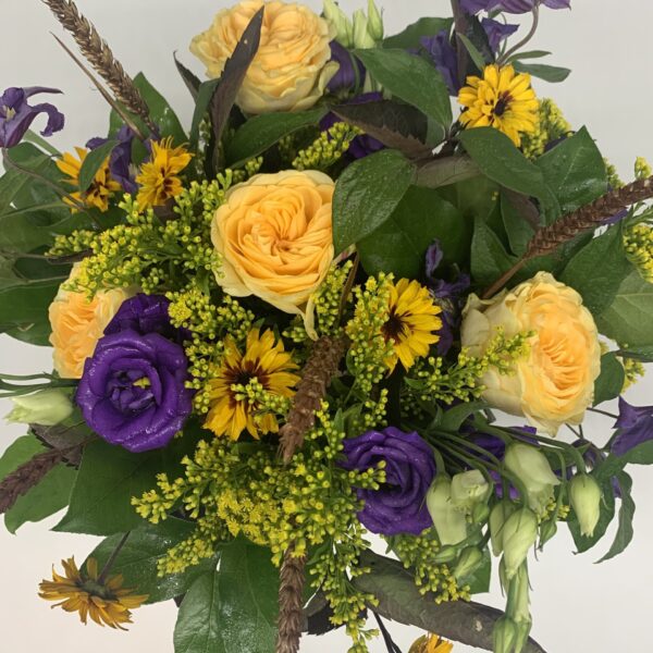 Yellow and Purples Bouquet - Image 2