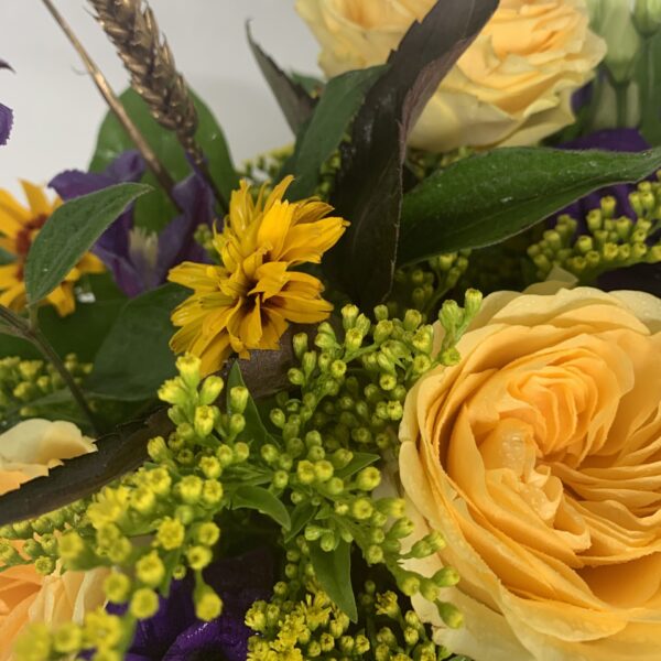 Yellow and Purples Bouquet - Image 3