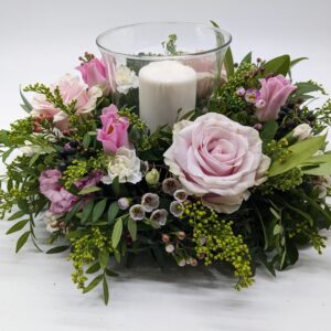 Pretty in Pink Candle Arrangement