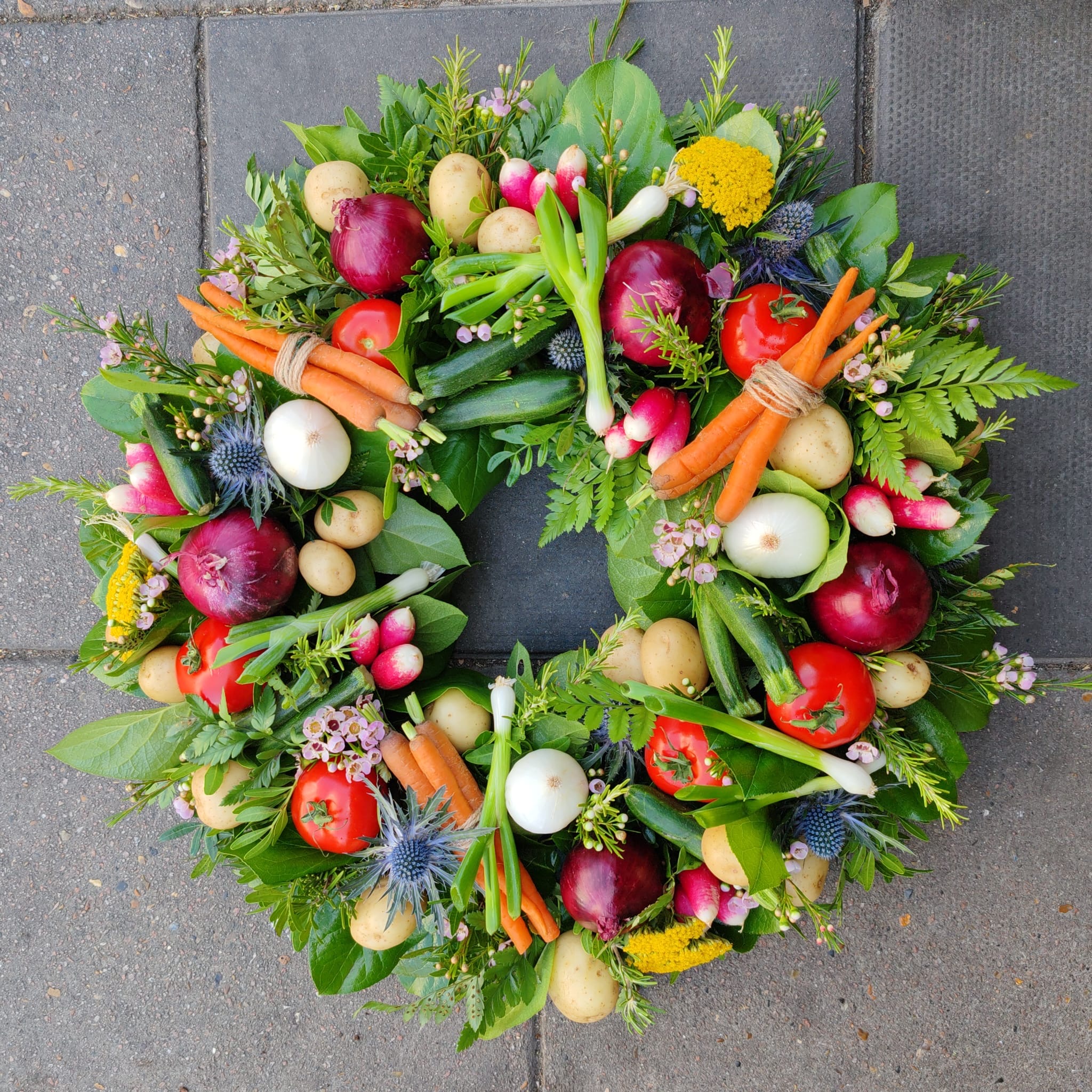 Vegetable Wreath Tribute