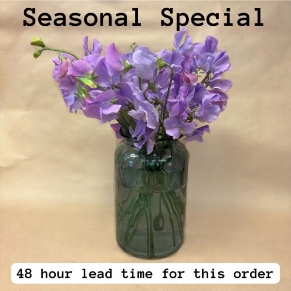 Seasonal Sweet Pea Vase