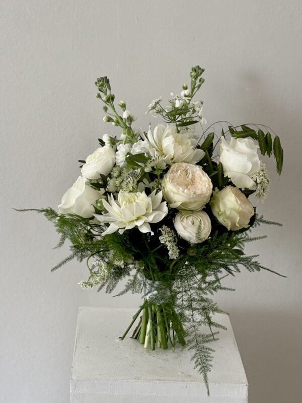Classic Whites and Greens - Bridesmaids bouquet - Image 2
