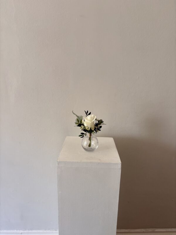 Classic Whites and Greens - Button Hole