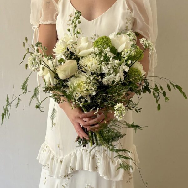 Classic Whites and Greens - Bridal Bouquet - Image 3