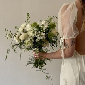 Classic Whites and Greens - Bridal Bouquet