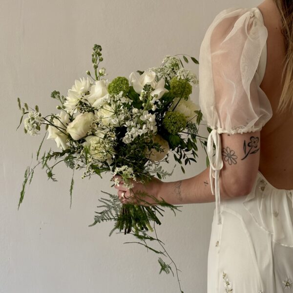 Classic Whites and Greens - Bridal Bouquet