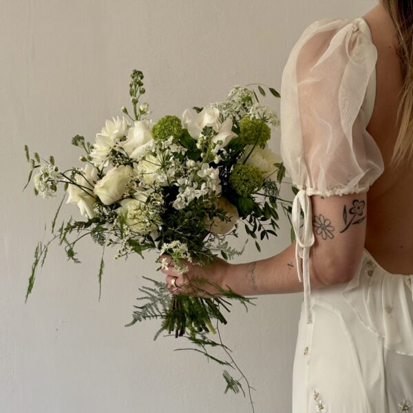 Classic Whites and Greens - Bridal Bouquet