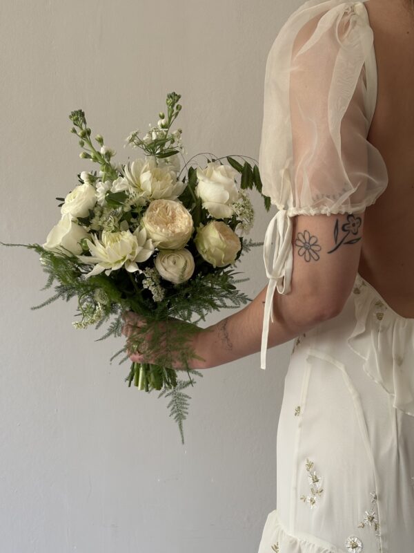 Classic Whites and Greens - Bridesmaids bouquet