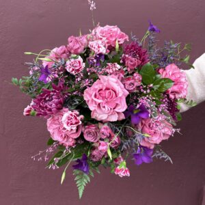 Pinks and Purples Valentines Bouquet