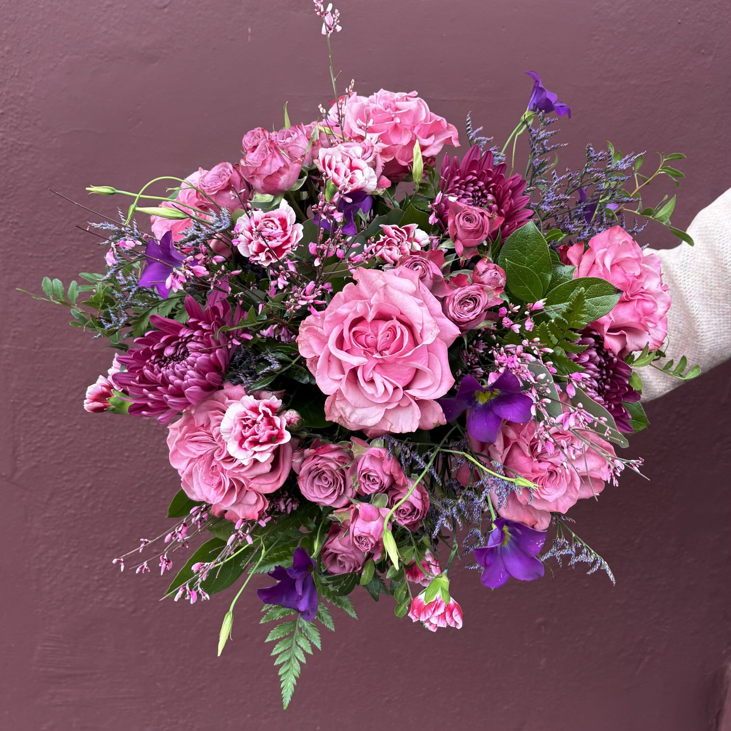 Pinks and Purples Valentines Bouquet
