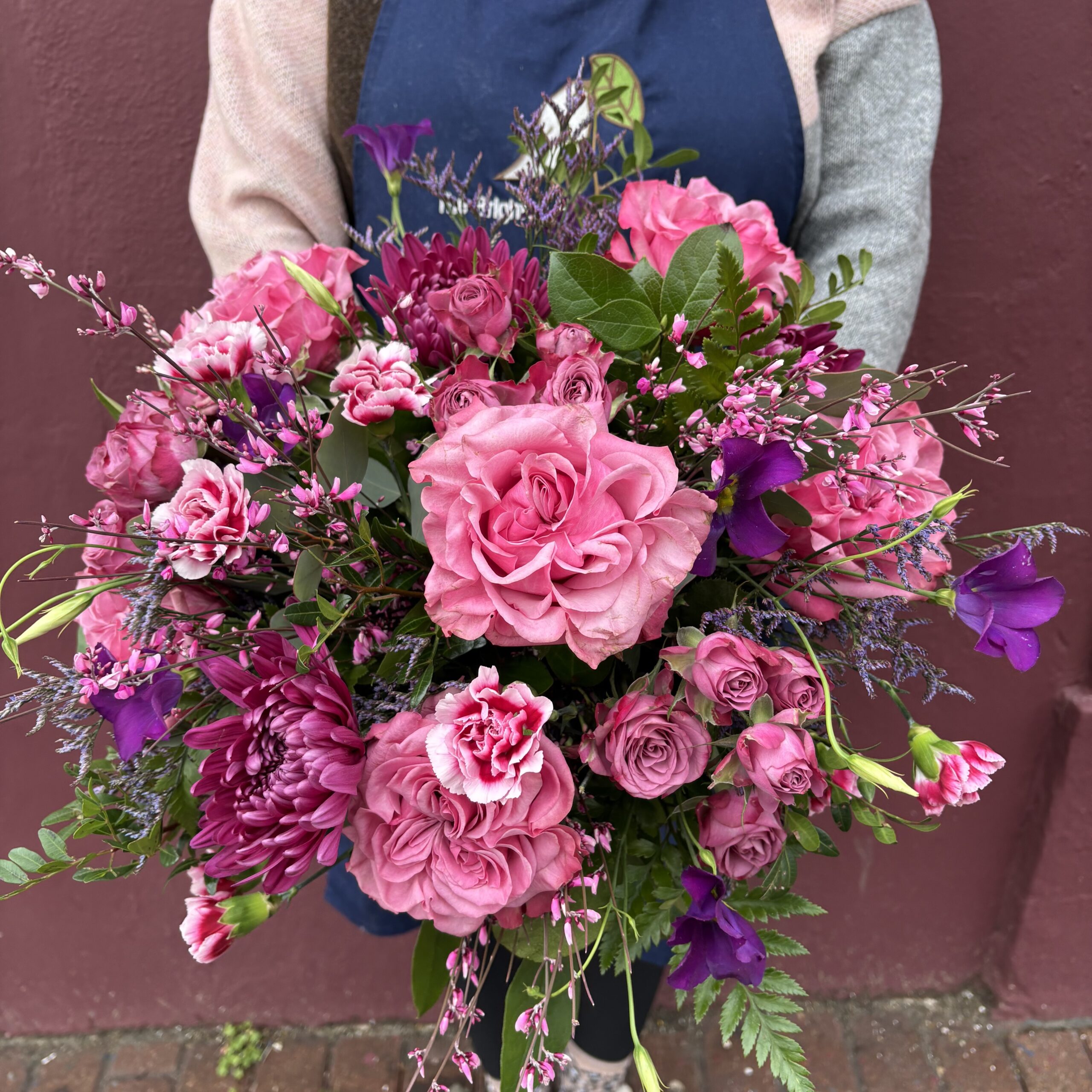 Pinks and Purples Valentines Bouquet - Image 2